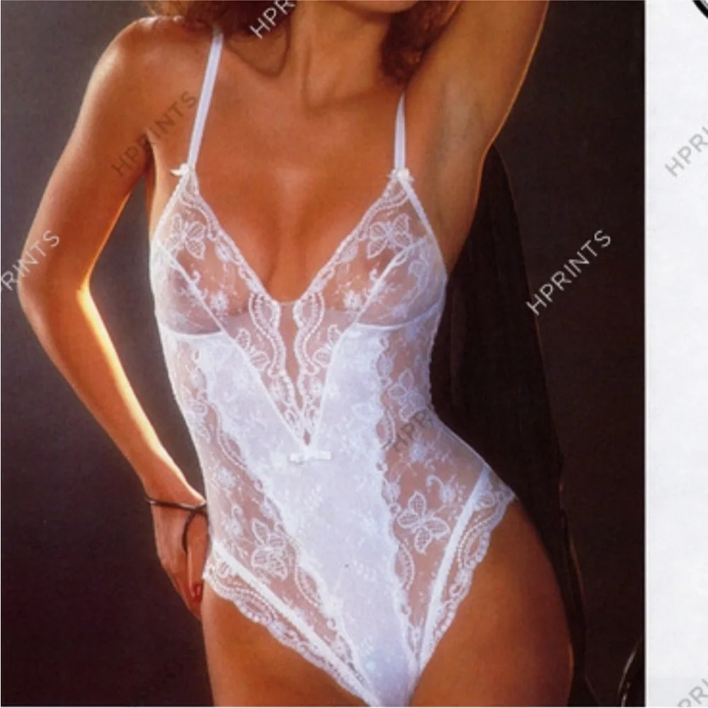 La Perla documented Vintage Elegant White Bridal Lace Bodysuit